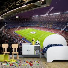 التخصيص من ورق حائط حديث ستيريو برشلونة كامب نو لغرفة المعيشة غرفة نوم التلفزيون إعداد جدار مقاوم للماء ورق جدران من الفينيل Aliexpress