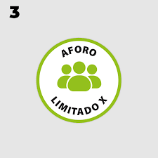 En la 2ª fase del proceso de desescalada, los establecimientos hosteleros tendrán una capacidad máxima del 50%: Vinilos Informativos Aforo Limitado Envio Rapido