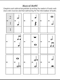 Musical Math Worksheets Music Math Math Worksheets Music Worksheets