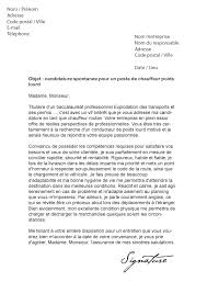 Lettre De Motivation Chauffeur Poids Lourd Modele De Lettre