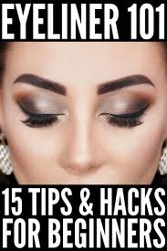 Close your eye and apply the tape to your crease. Eyeliner Hacks For Beginners 15 Makeup Tricks We Love Eye Liner Tricks Eyeliner Smokey Eye Makeup
