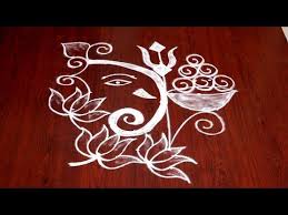Vinayagar Kolam With Dots Ganesh Rangoli With Dot Vinayaka Chavithi Special Rangoli Ganpati Rangoli Youtube Special Rangoli Rangoli With Dots Ganesh Rangoli