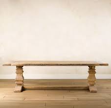 The faux finish in this. Restoration Hardware Salvaged Trestle Dining Table Copycatchic