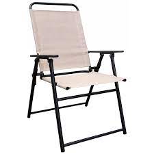 Living Accents Black Steel Frame Sling Chair In 2021 Sling Chair Black Steel Frame Patio Chairs