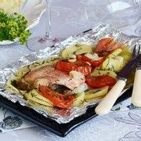 рыба запеченная в фольге с овощами рецепт с фото Ryba V Folge Zapechennaya S Ovoshami V Duhovke Recept Eda Idei Dlya Blyud Kulinariya