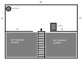 Open stairs on first floor of house with standard wooden spindles, with (1) support column, no door to basement. Basement Plan Album On Imgur
