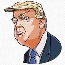 Donald Trump Curious Face Cartoon | Citypng