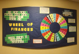 Wheel Of Fortune Wheel Of Finances Financial Awareness Bulletin Board Ra B Financial Literacy Bulletin Board Literacy Bulletin Boards Bulletin Boards Theme