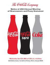 See actions taken by the people who manage and post content. The Coca Cola Company Def 14a