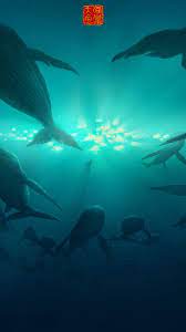 大鱼海棠 无水印手机桌面 卖萌 big fish ocean drawing begonia