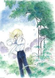 パステルで描かれた竹宮先生もお気に入りの１枚 夏嵐 横顔のジルベールは何を思う イラスト アニメ 王女 漫画イラスト