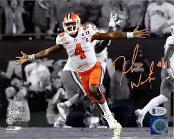 My dad met deshaun watson. Deshaun Watson Autographed Signed 8x10 Photo Clemson Tigers Beckett Authentication