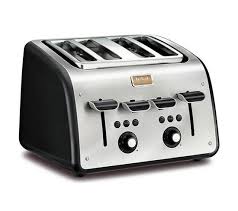 Grille Pains 4 Fentes 1700w Inox Noir Tt7708 Grille Pain But