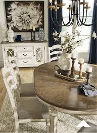 Realyn Dining Room Set By Ashley Furniture Bon Appetite The Realyn Dining Room Extensio Farmhouse Dining Rooms Decor Farm House Living Room Farmhouse Dining