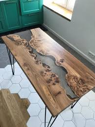 epoxy table epoxy resin table live edge table coffe table etsy resin table wood resin table wood table design