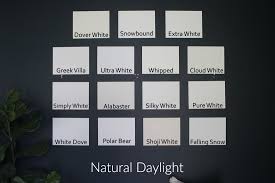Check spelling or type a new query. Fifteen White Paint Samples We Put To The Test For Your Home Within The Grove