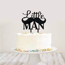 Black Little Man Cursive Block Letter Mustache Birthday Baby Shower Ca Le Petit Pain
