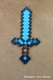 Baby yoda totem of undying. Minecraft Papercraft Diamond Sword Diy Minecraft Sword Wooden Sword Tutorial Printable Papercrafts Printable Papercrafts