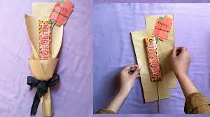 Buat pola di atas kain. Cara Membuat Buket Snack Dengan Hvs Diy Buket Snack Youtube