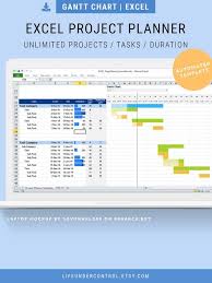 Project Planner Excel Spreadsheet Automated Gantt Chart Timeline Spreadsheets For Home Business Management Critical Path Schedule Project Planner Gantt Chart Excel Spreadsheets