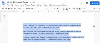 The label and title are placed above the table on separate lines. Hanging Indents In Google Docs Or Word Made Easy Bibliography Com