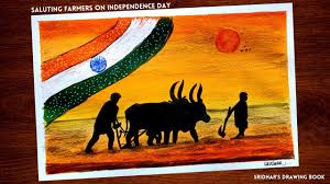 The national farmers day or kisan diwas is annually observed across india on 23rd december to honour the contributions of the indian farmers and to. Saluting Indian Farmer On Independence Day By A Son Of A Farmer Independence Day Drawing Youtube