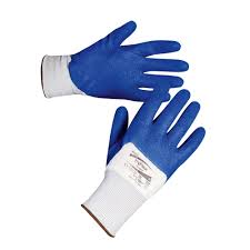 ansell hyflex 11 917 palm finger nitrile coating grip work gloves 4 1 2 1 size large