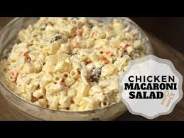 Chicken Macaroni Salad Pinoy Style Christmas Recipes Youtube Chicken Macaroni Salad Macaroni Salad Recipes