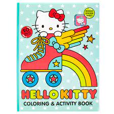 Buy hello kitty pirate cross bones 6 pink car truck vinyl decal art wall sticker usa cool fun cute: Hello Kitty Coloring Book 90 Pgs Walmart Com Walmart Com