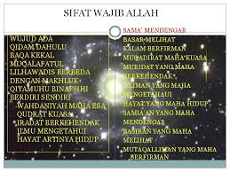 Akan tetapi para ulama menafsirkan sifat wajib dan mustahil allah yang wajib kita ketahui berjumlah 20. Sifat Wajib Allah Swt Wujud Ada Baqa Kekal
