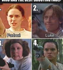 Meme About The Silly Shooting Faces Various Star Wars Characters Have Shown In The Movies Star Wars Jokes Funny Star Wars Memes Star Wars Humor