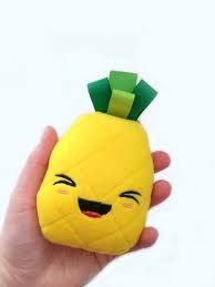 Pineapple Plush Baby Toy Kawaii Pineapple Stuffie Plush Pineapple Kid Bedroom Decor Stuffed Baby Plush Toys Toddler Gifts Baby Toys