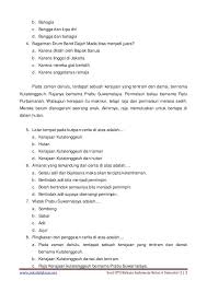 Soal Uts Bahasa Indonesia Kelas 6 Semester 2 Indonesia Semester