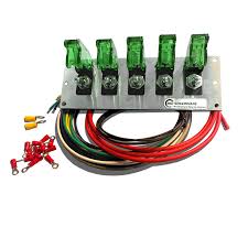 Приходите к нам на aliexpress, у нас вы. Mgi Speedware Relay Panel Box And Wiring Block Kit With 12 Volt Dc Automotive Relay Switches And Led Blade Fuses 8 Relay Relay Control Module Replacement Parts