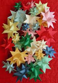 Merry christmas and happy new year! 3 D Stars Moravian Pensylvanian German