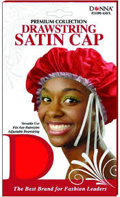 Donna Drawsting Satin Cap #11090