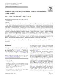 8, lorong industri ringan permatang tinggi 4, simpang ampat, pulau pinang, malaysia. Pdf Strategies To Promote Biogas Generation And Utilisation From Palm Oil Mill Effluent