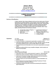 Human Resources Military Transition Resume Sample Resume Examples Resume Writing Examples Resume