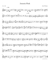 Print And Download In Pdf Or Midi Jurassic Park Solo For B Trumpet The Jurassic Park Theme From T Saxophone Sheet Music Trumpet Sheet Music Violin Sheet Music