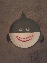 Paper Plate Shark Craft Under The Sea Crafts Shark Craft Sea Crafts