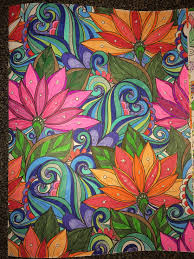Download adult coloring pages stock vectors. Completed Finished Flower Coloring Pages Novocom Top
