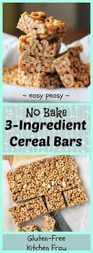 Easy Cooking With Kids Project 3 Ingredient No Bake Cereal Bars Baking Recipes For Kids Easy Meals For Kids Kids Cooking Recipes