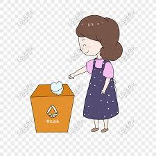 Gambar sukarelawan perkhidmatan komuniti mopping lantai mengambil sampah, penyapu, daun jatuh, tin png dan psd. Gambar Karikatur Orang Membuang Sampah