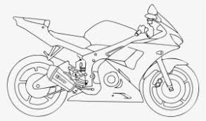 Motorcycle Line Drawing At Getdrawings Dibujos A Lapiz De Motos Transparent Png 1000x567 Free Download On Nicepng