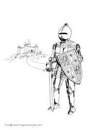 coloriage chevalier chateau 1 bonjour kitty livre de images