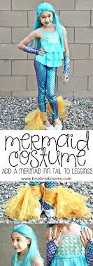 Learn How To Add A Mermaid Fin Tail To Leggings For An Easy Diy Mermaid Costume Add Accessories Mermaid Costume Diy Mermaid Halloween Costumes Mermaid Costume