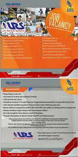 We did not find results for: Lowongan Kerja Pt Len Railway Systems Len Industri Group Minimal D3 S1 Besar Besaran Rekrutmen Lowongan Kerja Bulan Juni 2021