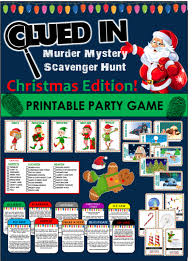 Enjoy the murder mystery 2 activity more using the following murder mystery 2 codes we have! Clued In Murder Mystery Christmas Scavenger Hunt Printable Party Game