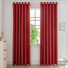 Pair of wine velvet curtains burgundy, red curtain dark red, dark maroon living room curtain, bedroom curtains, custom curtains micozyshop 4.5 out of 5 stars (49) sale price $148.73 $ 148.73 $ 165.26 original price $165.26 (10%. Modern Window Curtain For Home Living Room Bedroom Shading Drapes Color Red Size 46 Walmart Canada