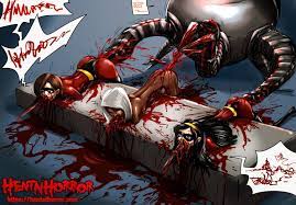 NSFW uncensored gore hentai cartoon porn art of Helen Parr, Violet Parr and  Mirage raped to death by Omnidroid. - Hentai Horror